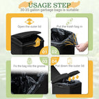 Greesum 33 Gallon Outdoor Trash Can - Image 2