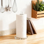 WORHE Paper Towel Holder Countertop Clear Acrylic 5.9" Diameter Thickening - Image 5