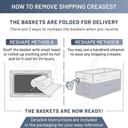 NaturalCozy 11.8"x8"x4.5” Storage Baskets - Image 6