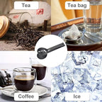 4Pcs Gray Tea Bag Squeezer, Stainless Steel Clip On Strainer, Tea Spoon Tongs - Image 5