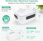 YORY 3 cup Plastic Food Storage Containers - Image 2