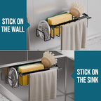 TAILI Sponge Holder with Strong Suction Cup, 4-in-1 Rustproof Sink Organizer - Image 6