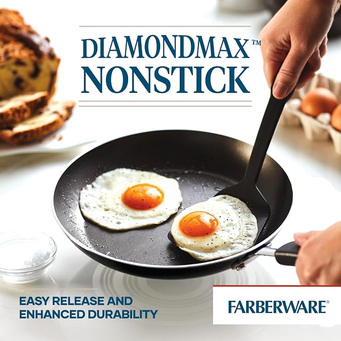 Farberware Cookstart DiamondMax Nonstick Cookware/Pots and Pans Set - Image 6