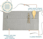 MEEMA Chef Waist Apron Cotton Fabric |Washable & Breathable Waitress & Server - Image 4
