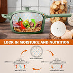 Homikit 3 Quart Saucepan with Lid, Enameled Cast Iron Sauce Pan Cooking Pot - Image 8