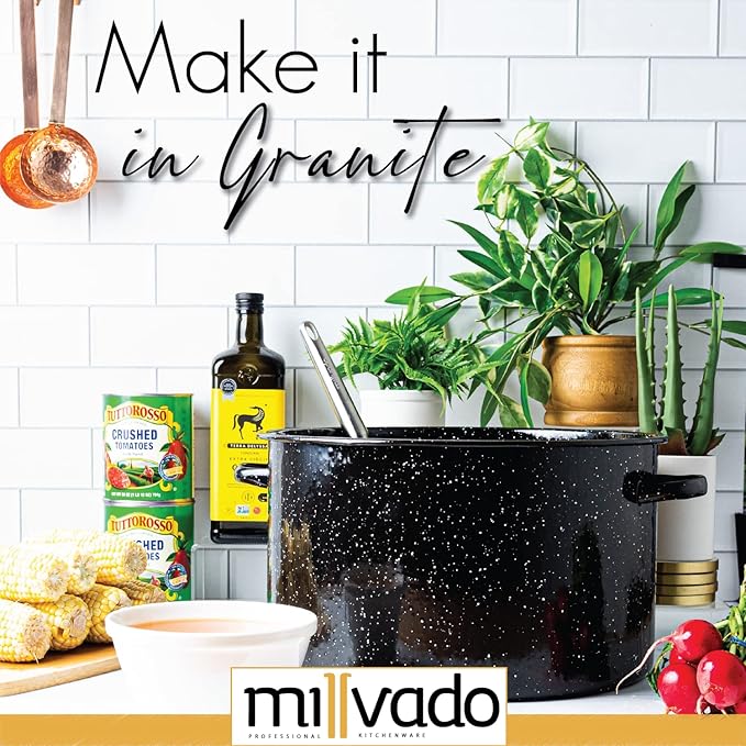 Millvado Granite 21 Qt Stockpot, Nonstick Soup Pot - Image 2