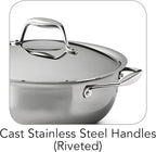 Tramontina Signature Tri-Ply Clad Stainless Steel 4-Quart Universal Pan - Image 3