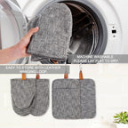 4Pcs Heat Resistant Oven Mitts & Potholders, Flexible Kitchen Accessories - Image 5