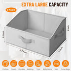 Extra Large Closet Organizers Bins 6 Pack - Image 2