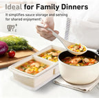 Silicone Freezer Tray with Lid Soup Freezer Container Molds with Steel - Image 8