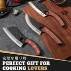 Huusk Butcher Knife Set of 3- Japanese Knife Set - Image 2