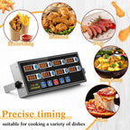 Relaxweex 1 Pack Commercial 8 Channel Digital Kitchen Timer, Wall Mount or - Image 7
