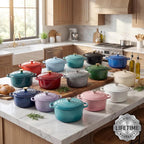 Zulay Kitchen 6 Quart Enameled Cast Iron Dutch Oven Pot - Image 8