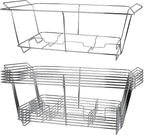 COMFICOVE 6 Pack Chafing Wire Rack Buffet Stand Chrome Frame - Image 2