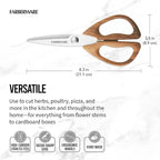Farberware 5221282 All Purpose Shear, Pecan Wood Handles 8.2 x 3.5 x 0.5 inches - Image 6