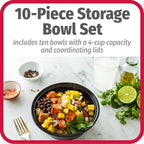 GoodCook 4-Cup Meal Prep Bowls Set - Image 2