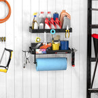 Taozun Garage Paper Towel Holder, 2 Pack Garage Organization, Shop Shelf Wall - Image 7