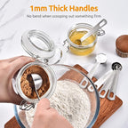 Measuring Spoons: U-Taste 18/8 Stainless Steel Measuring Spoons Set of 9 Piece: - Image 5