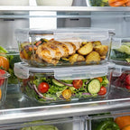 5 Pack 36oz Borosilicate Glass Food Storage Containers Set - Image 7