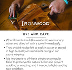 Ironwood Gourmet Oslo End Grain Utility Cutting Board, 14 x 16 Inches, Natural - Image 4