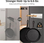 KES Magnetic Paper Towel Holder, Wood & Metal Paper Towel Roll Holder, - Image 4