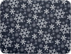 Christmas Dish Drying Mat for Kitchen Counter 24x18 Inch Xmas Snowflake Drying by Trongr