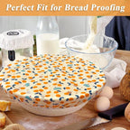 OHIYO Reusable Beeswax Bowl Covers, Elastic Cotton Cloth Sourdough Bread Cover - Image 5