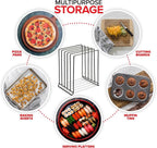 Stock Your Home Black Extra Tall Steel Baking Pan Organizer Rack - Image 4