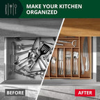 ROYAL CRAFT WOOD Luxury Bamboo Kitchen Drawer Organizer - Image 6
