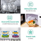 34pcs Glass Food Storage Containers - Image 4