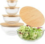 Stackable Space-Saving Set of 5 Nesting Glass Bowls - Image 9
