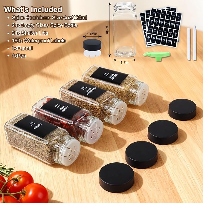 48Pcs Spice Jars Containers - Image 5