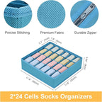 Joyoldelf Sock Organizer Drawer Organizer - Image 2