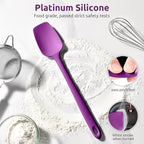 U-Taste Extra-Long 600ºF Heat Resistant Spatula Spoon: 14" Silicone Spoonula - Image 3