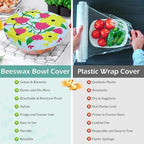 2 Large Reusable Beeswax Bowl Covers - Image 8