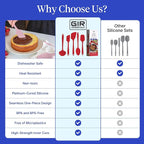 GIR 5-Piece Silicone Kitchen Utensils Set, Non-Toxic Cooking Utensils - Image 8