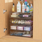 Clear Stackable Makeup Organizer - Image 4