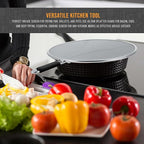 U.S. Kitchen Supply 3-Piece Stainless Steel Splatter Guard Set Fine Mesh Cover - Image 6