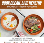Gotham Steel True 20 Pc Ceramic Cookware Set Nonstick, Ceramic Pots and Pans - Image 5