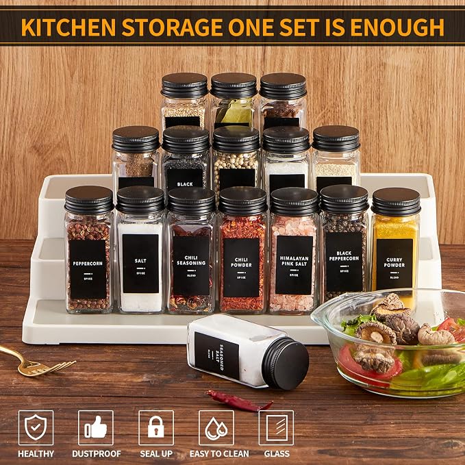 Skiileor 36 Pcs Spice Jars - Image 5