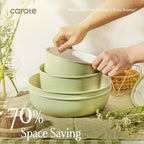 CAROTE 25-Piece Ceramic Cookware Set, Nonstick Pots and Pans Set - Image 6