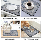 Dish Drying Mat for Kitchen Counter 2 Pack - Image 6