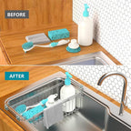 Over The Kitchen Sink Caddy Sponge Holder Organizer Drying Rack Expandable - Image 7