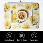 Yellow Sunflower Dish Drying Mat - Image 4