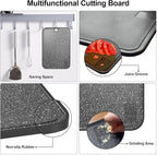 Plastic Cutting Board Dishwasher Safe, 2 Cutting Boards Large Cutting Board - Image 2