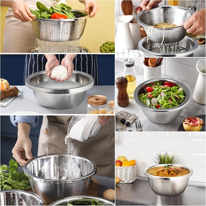 Colander 304 Stainless Steel 4-quart - Image 6