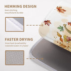 Fall Dish Drying Mat for Kitchen Counter 18×24 Inch Orange Pumpkin Drainer Pad - Image 6