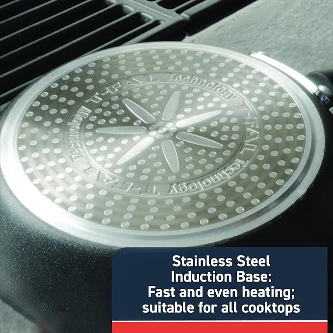 T-Fal Experience Non Stick Fry Pan w/Lid 10 Inch, Oven Broiler Safe 400F - Image 5
