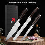 imarku 3 Piece Knife Set, Professional Japanese High Carbon Stainless Steel - Image 8
