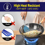 HOTEC Silicone Spatula Set of 2 Heat-Resistant 600°F & BPA-Free Kitchen - Image 5